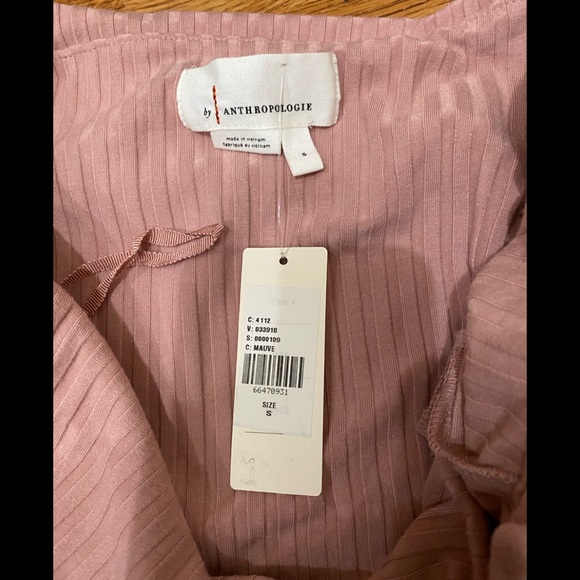 Anthropologie Ribbed Off-The-Shoulder Top - Picture 7 of 7